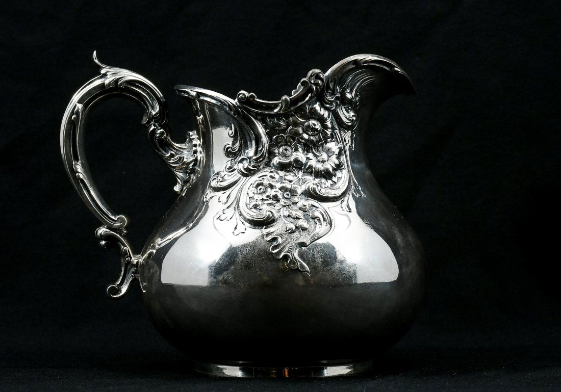 DOMINICK & HAFF HAND-CHASED STERLING PITCHER (1 of 8)