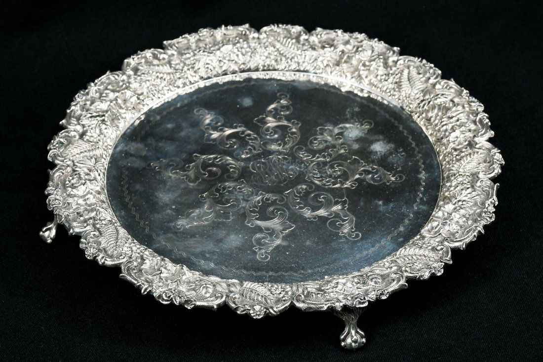 STERLING S. KIRK & SON FOOTED SALVER (1 of 7)