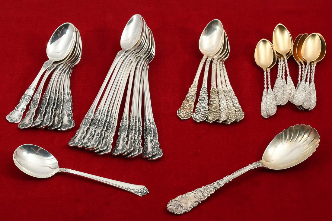 40 PC. VARIOUS STERLING SILVER FLATEWARE PIECES (1 of 6)