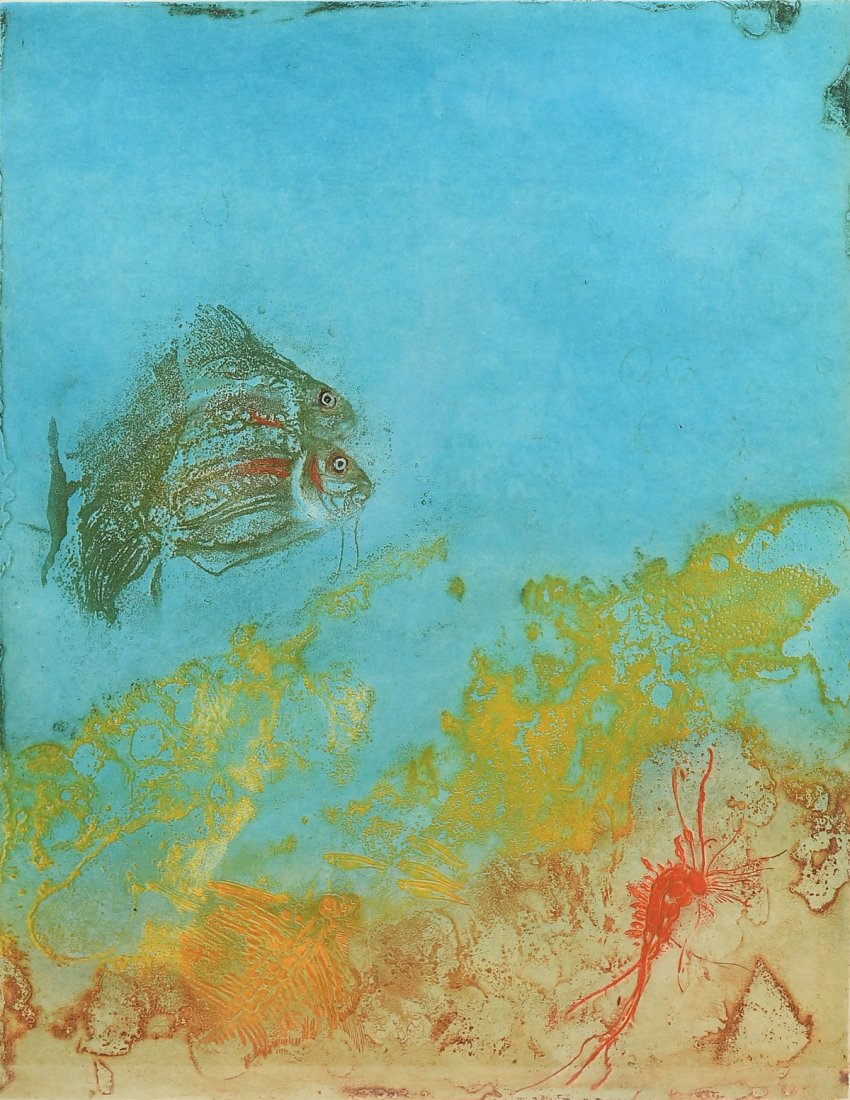 KAIKO MOTI LIMITED EDITION TROPICAL FISH ETCHING (1 of 3)