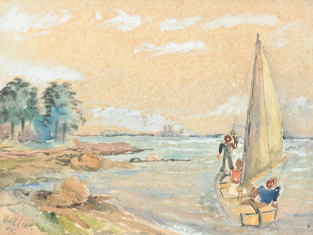 DAVID BURLIUK SAILING PAINTING (1 of 4)