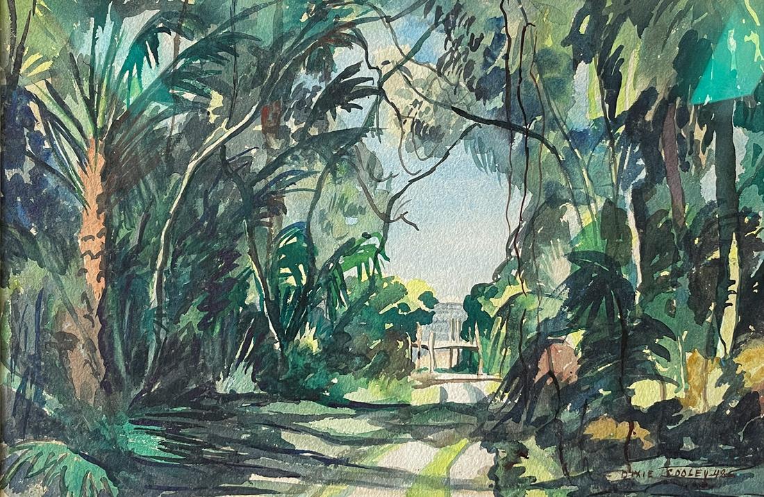 DIXIE COOLIE CLEARWATER BAY WATERCOLOR PAINTING (1 of 4)