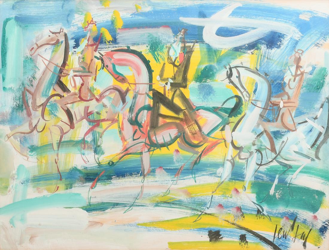 GEN PAUL EQUESTRIAN PAINTING (1 of 3)