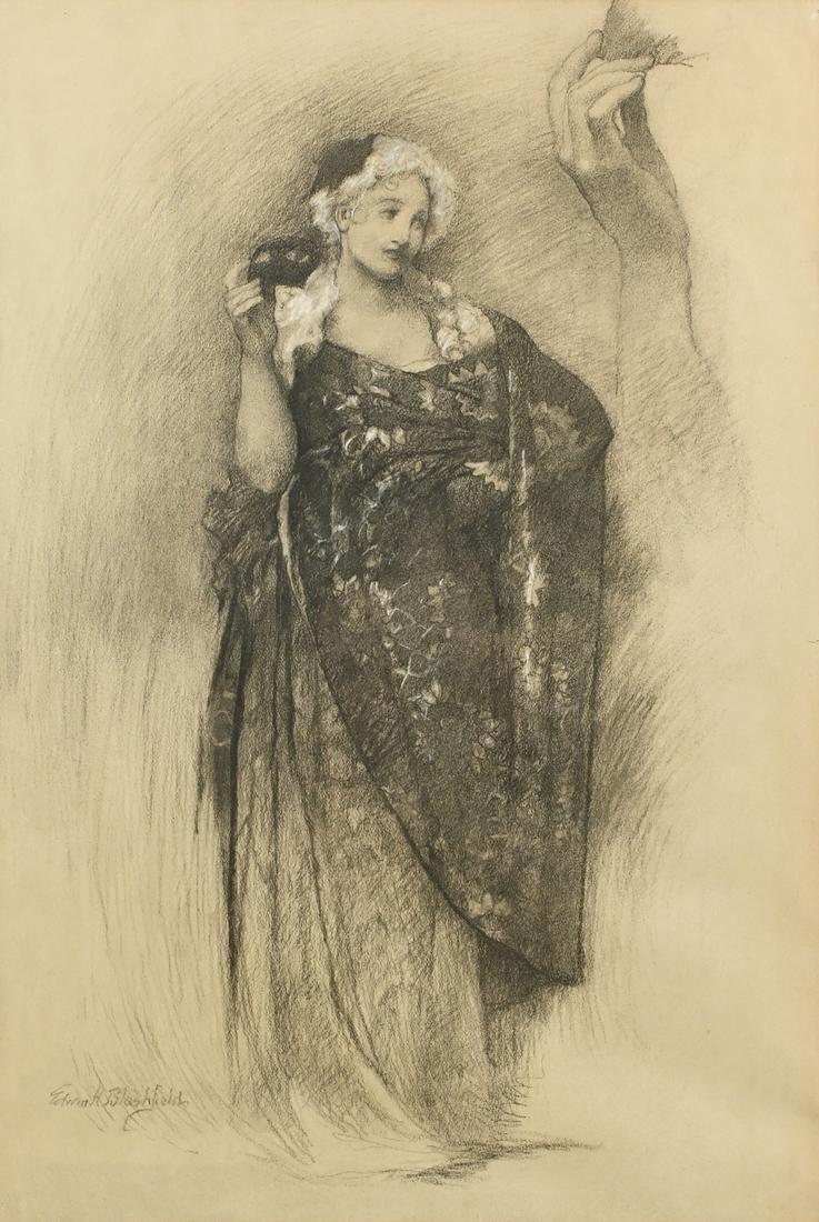 E.H. BLASHFIELD CHARCOAL ''DOROTHY'' (1 of 7)