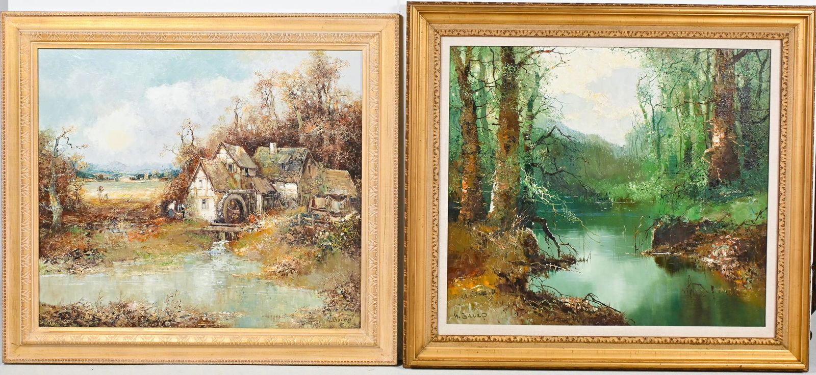 TWO-PIECE WILLI BAUER PAINTING LOT (1 of 6)