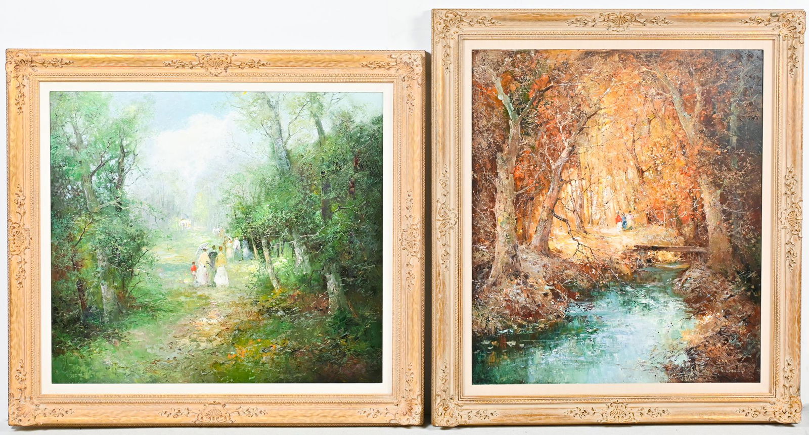 TWO WILLI BAUER LANDSCAPE PAINTINGS (1 of 7)