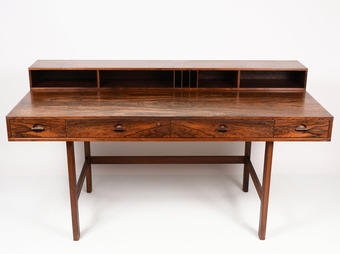 PETER LOVIG NIELSEN FLIP-TOP ROSEWOOD DESK (1 of 7)