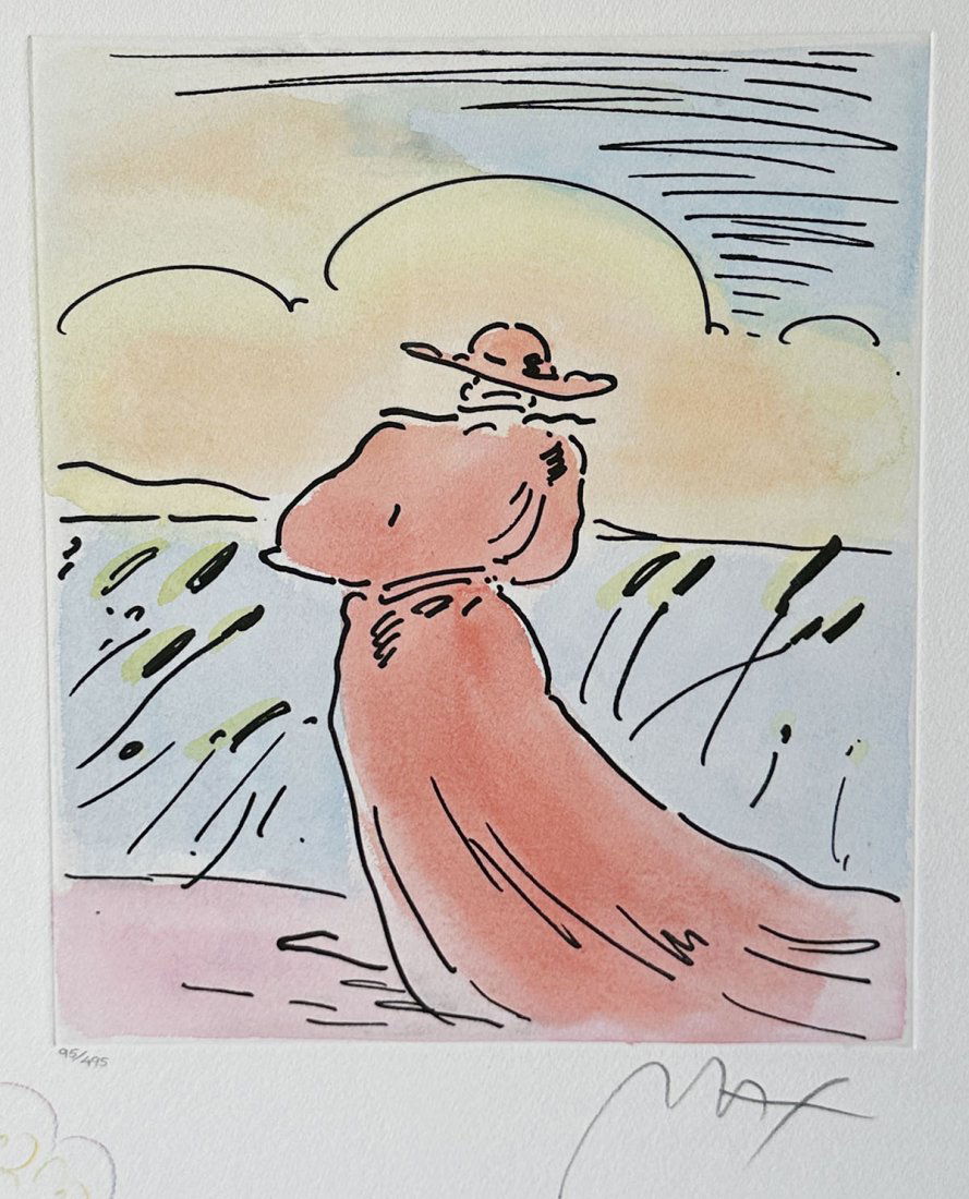 PETER MAX ETCHING "WALKING IN REEDS" WITH REMARQUE (1 of 5)