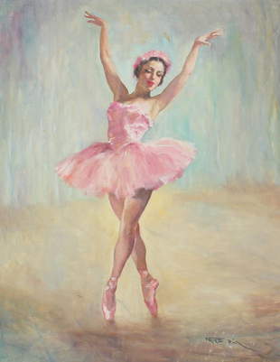 Pal Fried Oil Painting Young Girl Pink Prima Ballerina Apr 11 18 Kotler Galleries Auctioneers In Ny