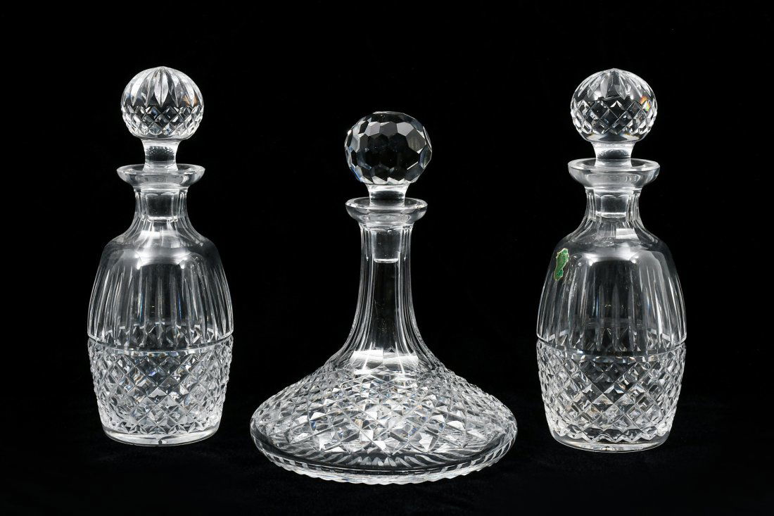 3 PC. WATERFORD CRYSTAL DECANTER COLLECTION (1 of 6)