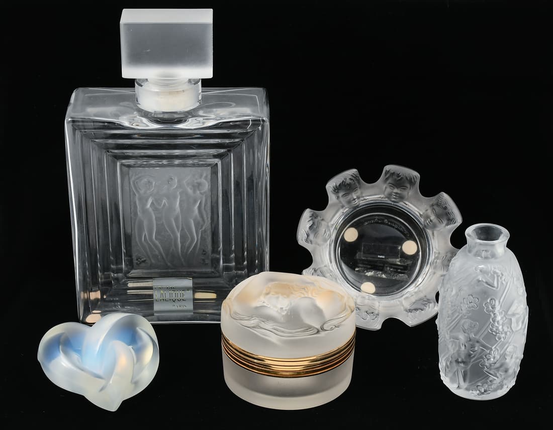 5 PC. LALIQUE CRYSTAL COLLECTION (1 of 8)