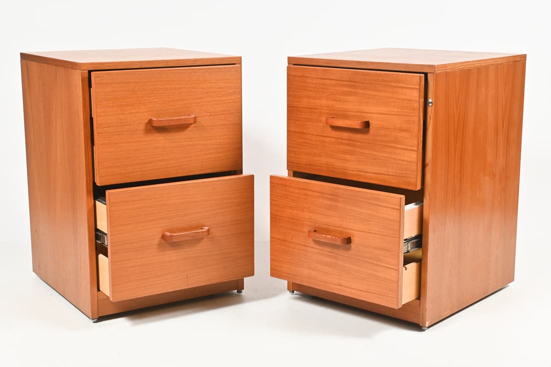 2 TEAK DANISH FILING CABINETS (1 of 5)