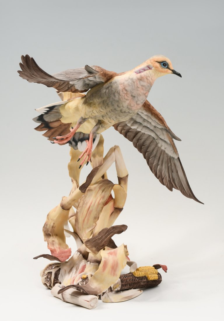 BOEHM PORCELAIN MOURNING DOVE FIGURE (1 of 9)