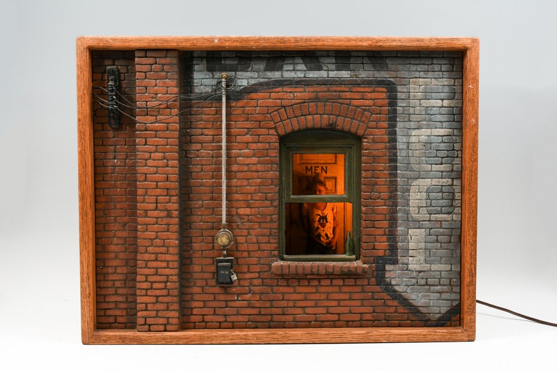 RARE MICHAEL GARMAN LIGHTED CITYSCAPE DIORAMA (1 of 8)