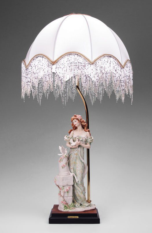 551 GIUSEPPE ARMANI FIGURAL LAMP Lady with Doves