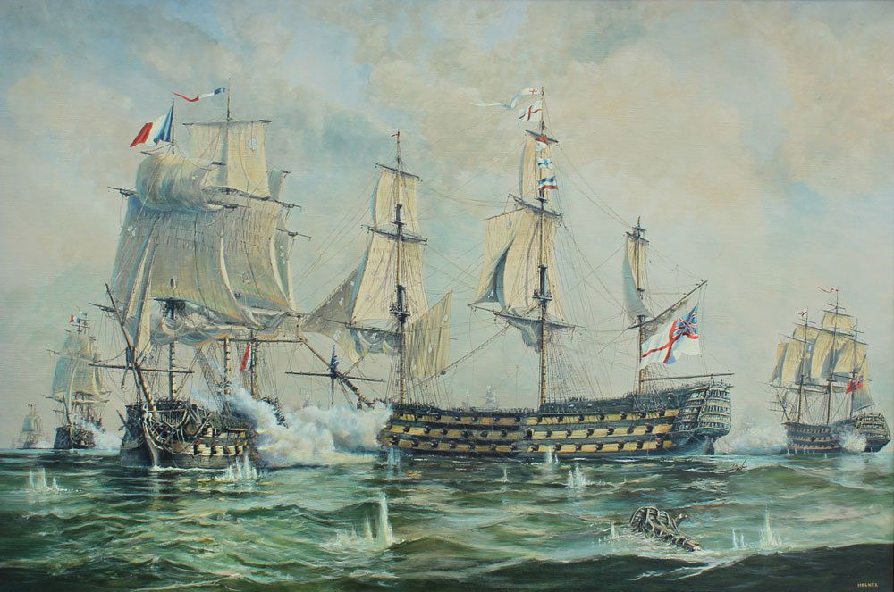 A.J. HELNER PAINTING "THE NELSON TOUCH" (1 of 5)