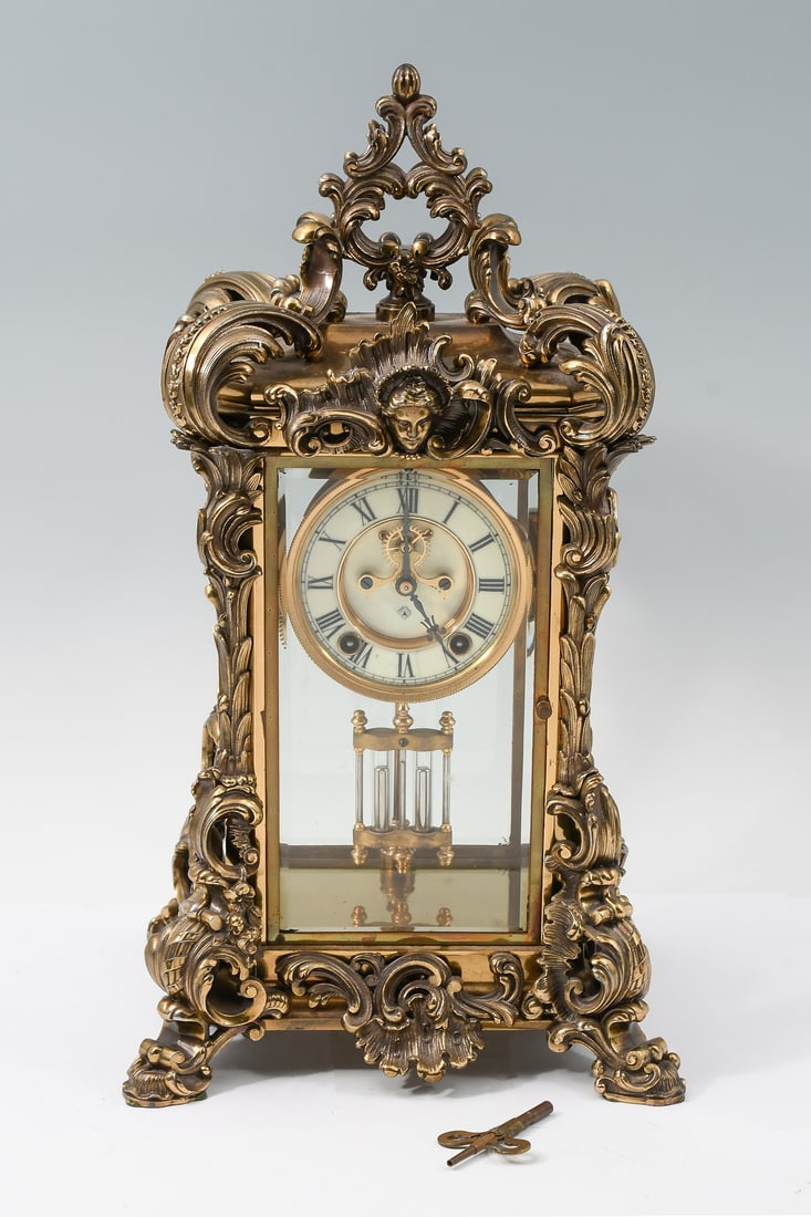 ANSONIA BRONZE CLOCK (1 of 6)