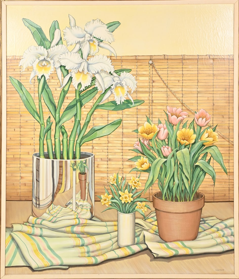 HUGE DANIEL MEYER STILL LIFE PAINTING (1 of 4)