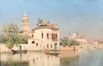 WARREN SHEPPARD CANAL IN VENICE PAINTING