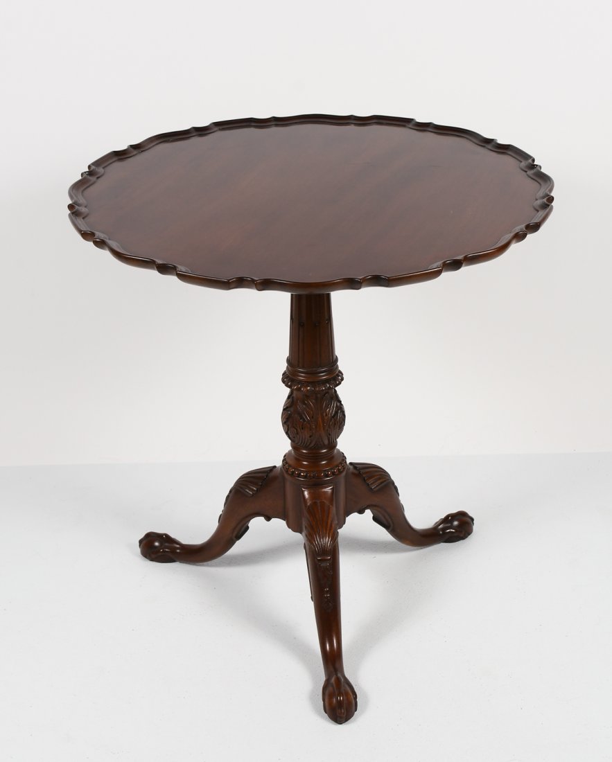 MAHOGANY TILT TOP PIE CRUST TABLE (1 of 5)