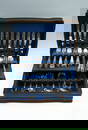 116 PC. GEORG JENSEN ''ACORN'' STERLING FLATWARE