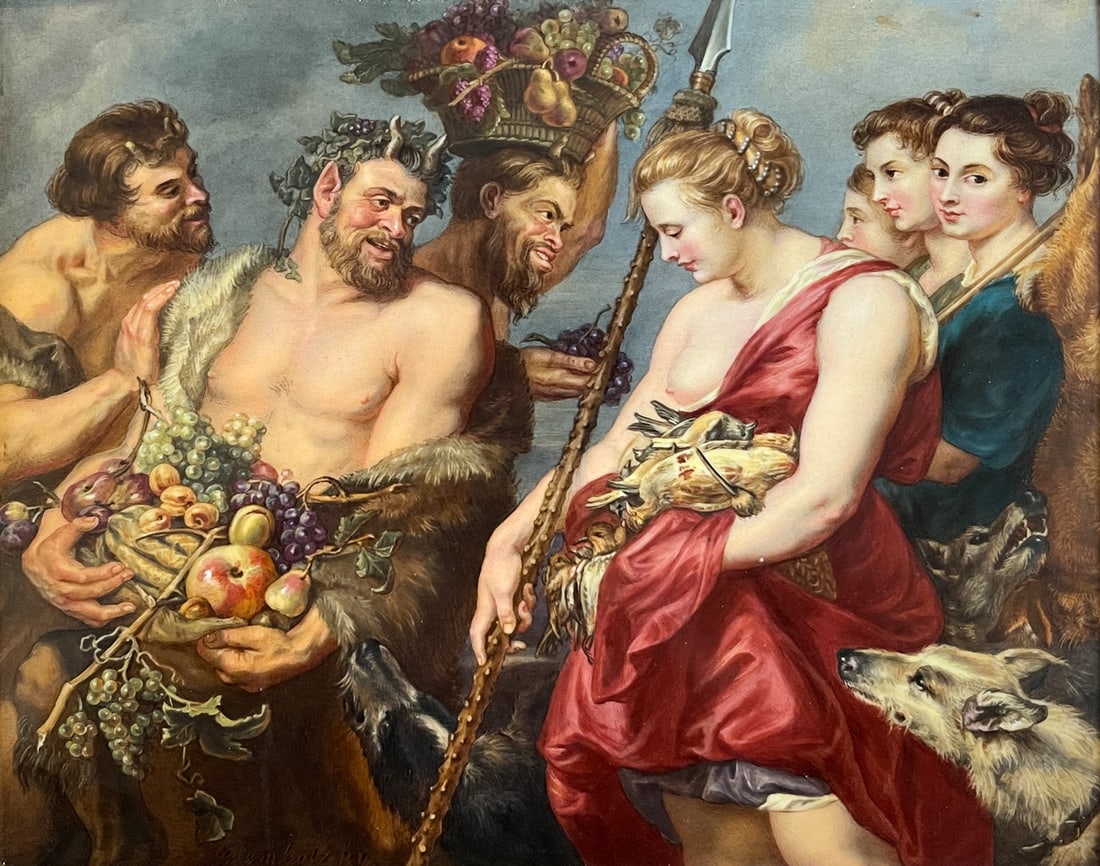 DIANA'S RETURN KPM PLAQUE AFTER RUBENS (1 of 4)
