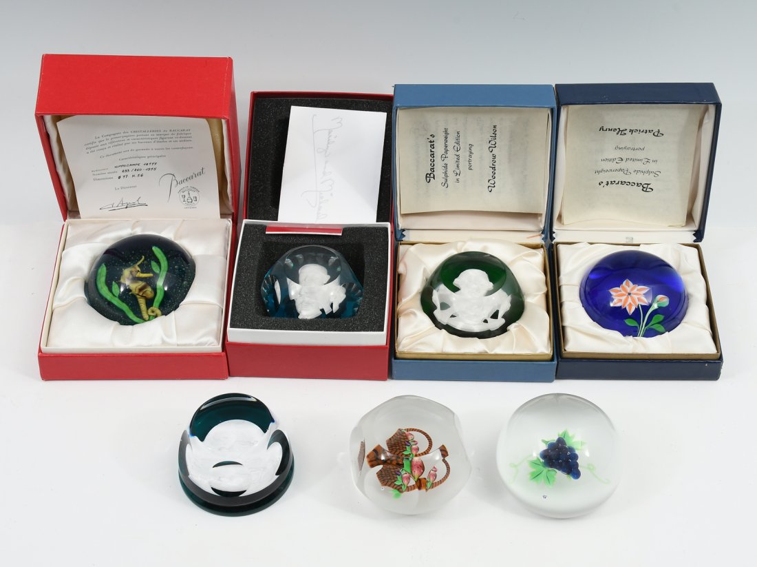 7 PC. BACCARAT PAPERWEIGHTS (1 of 7)