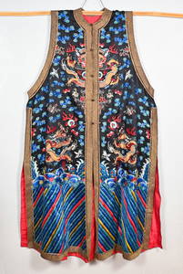 CHINESE QING DYNASTY SILK IMPERIAL DRAGON ROBE