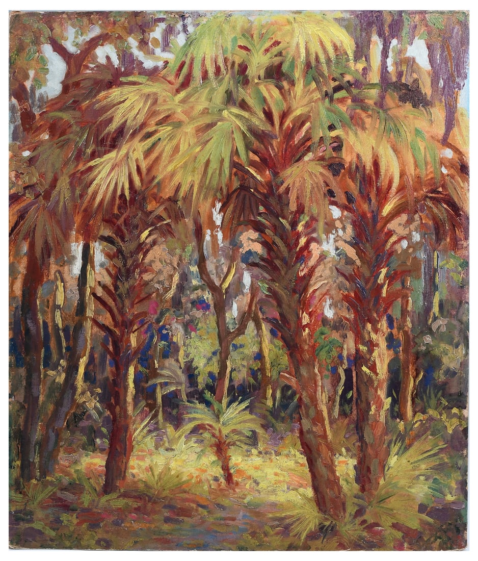MARK DIXON DODD FLORIDA PALMS PAINTING (1 of 3)