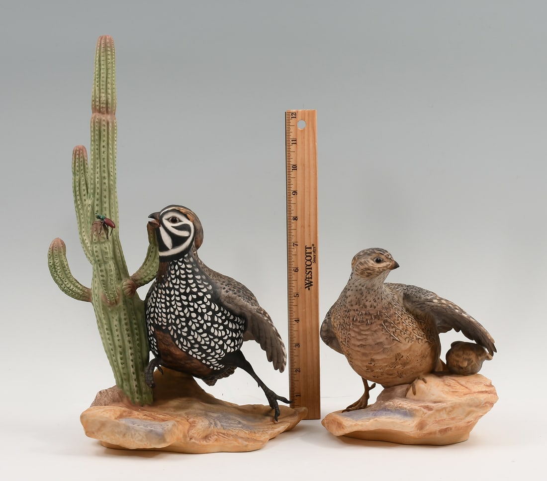 2 BOEHM PORCELAIN MEARNS QUAILS SCULPTURES (1 of 5)