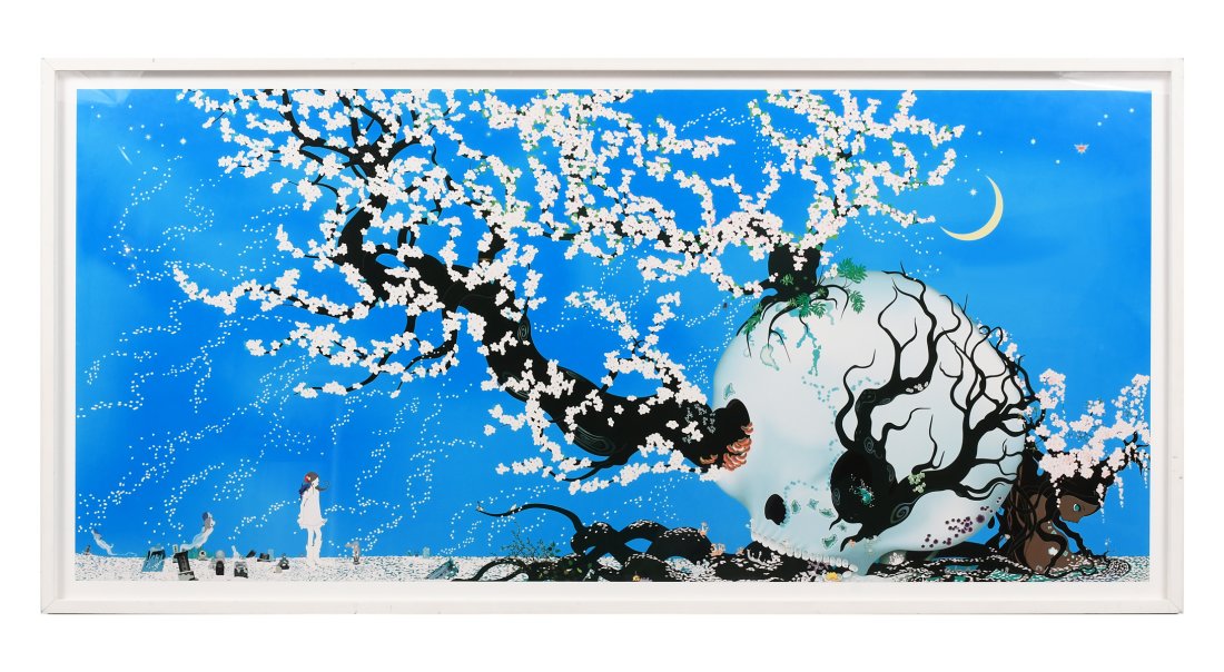 CHIHO AOSHIMA LITHOGRAPH "A CONTENTED SKULL" (1 of 5)