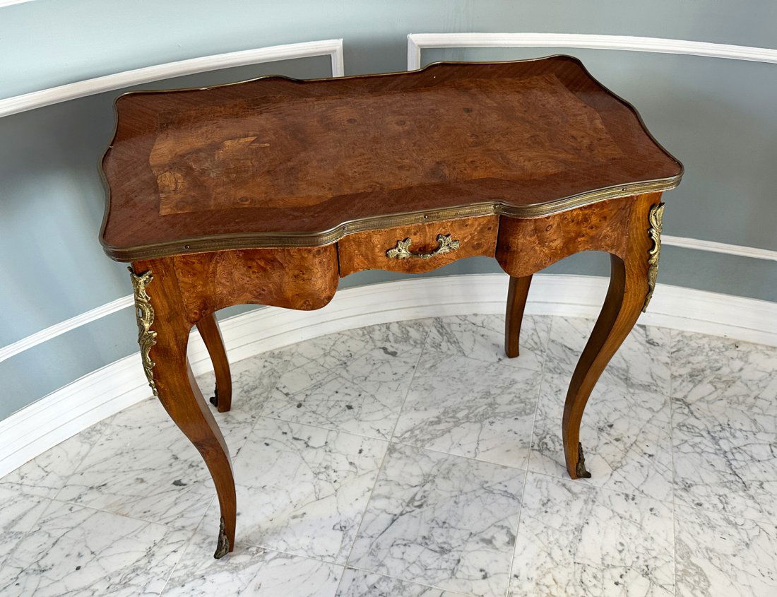 METAL MOUNTED SINGLE DRAWER TABLE (1 of 4)