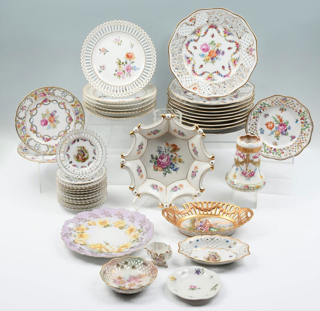 LARGE COLLECTION OF GERMAN DRESDEN CHINA (1 of 7)