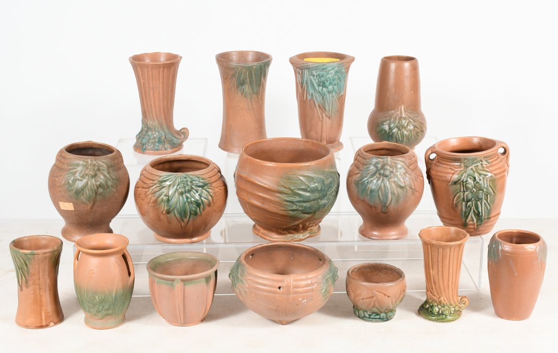 16PC. MCCOY POTTERY VASES (1 of 4)