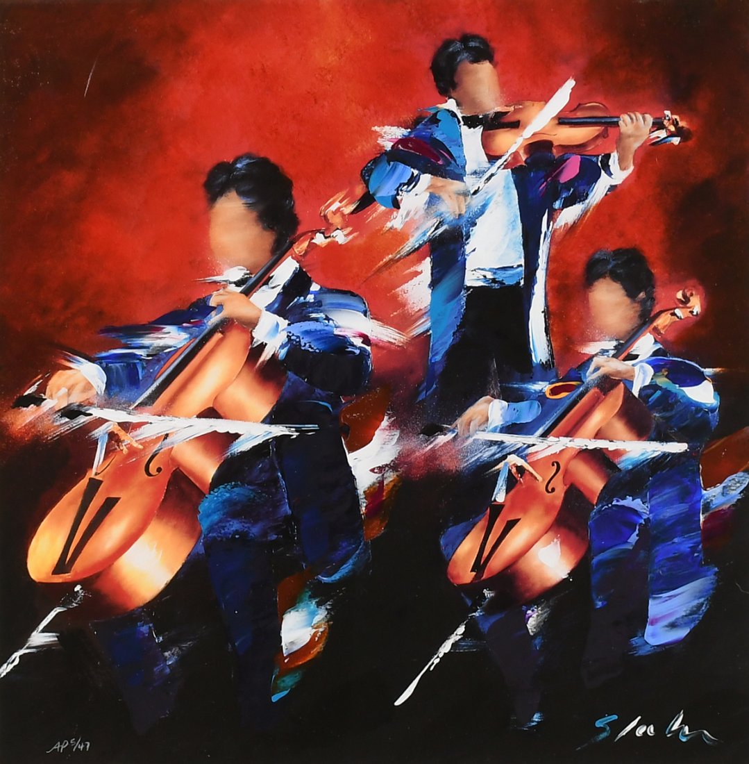 VICTOR SPAHN ARTIST PROOF EMBELLISHED LITHOGRAPH (1 of 4)