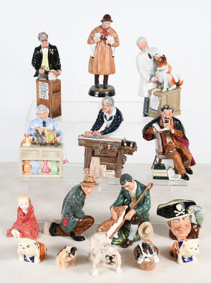 15 PC. ROYAL DOULTON PORCELAIN FIGURES (1 of 4)