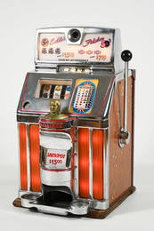 5c JENNINGS SLOT MACHINE EDDIE'S FABULOUS FIFTIES