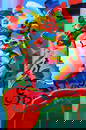 PETER MAX "BLUSHING BEAUTY II" 2007 MIXED MEDIA