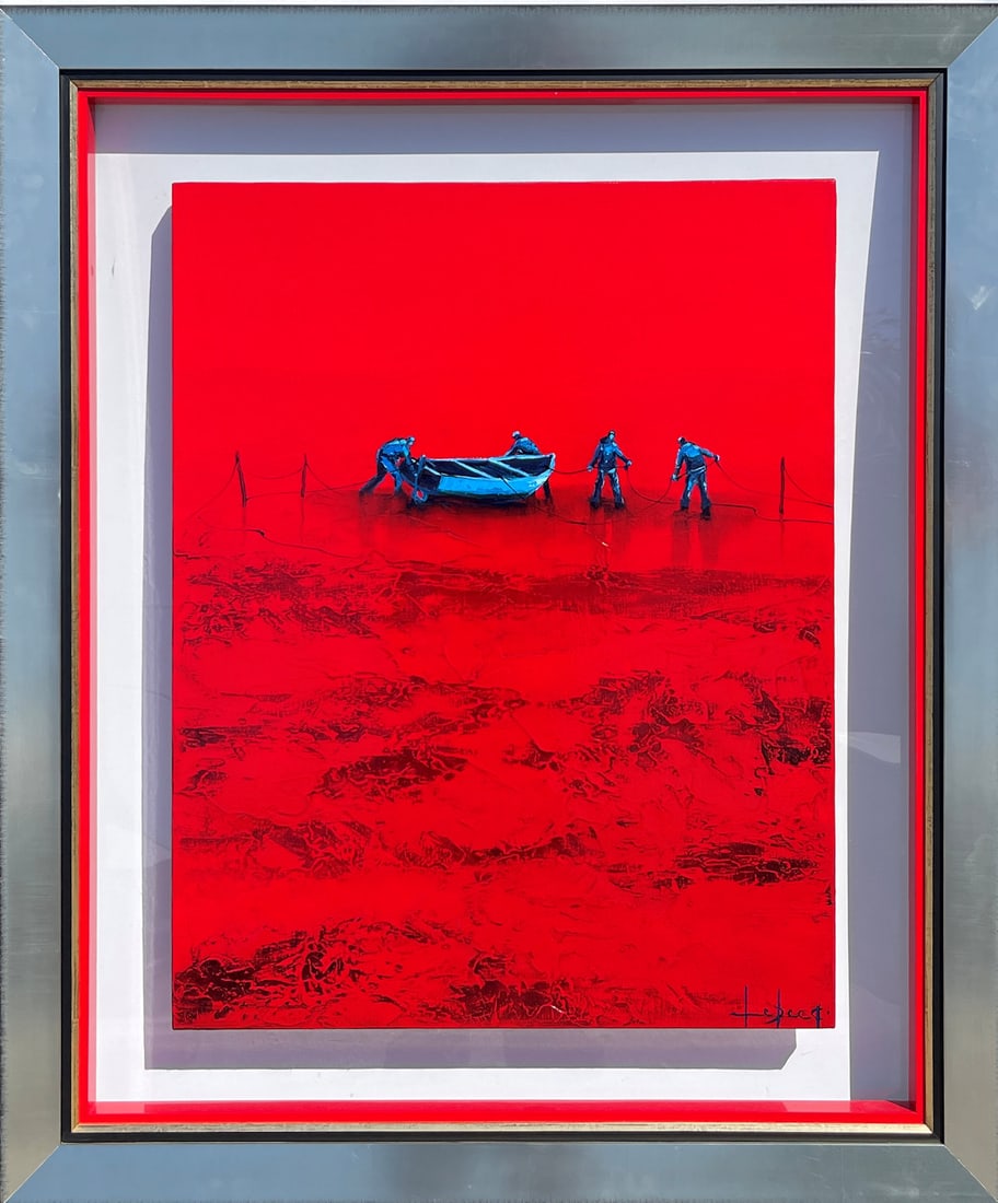 DENIS LEBECQ FOUR FIGURES AND A DORY PAINTING (1 of 3)