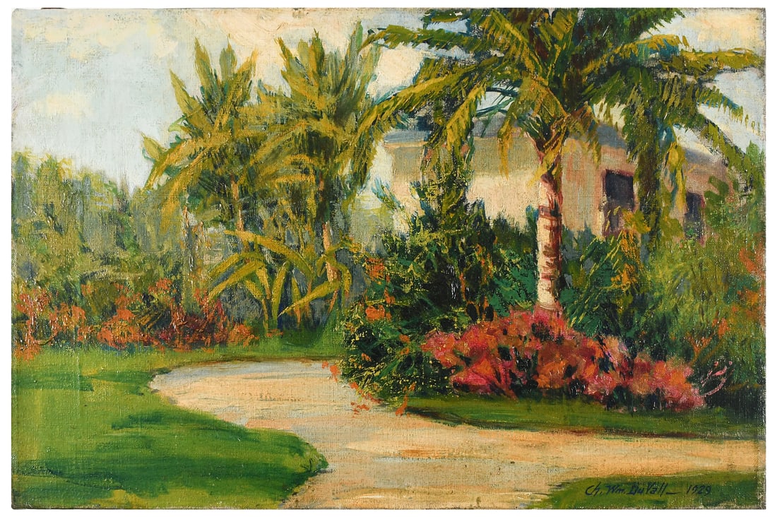 CHARLES DUVALL PAINTING OF HIS FLORIDA HOME (1 of 3)