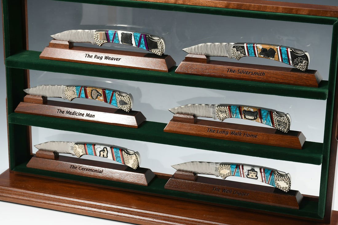 6 DAVID YELLOWHORSE 109 CUTHAIR II SERIES KNIVES (1 of 6)