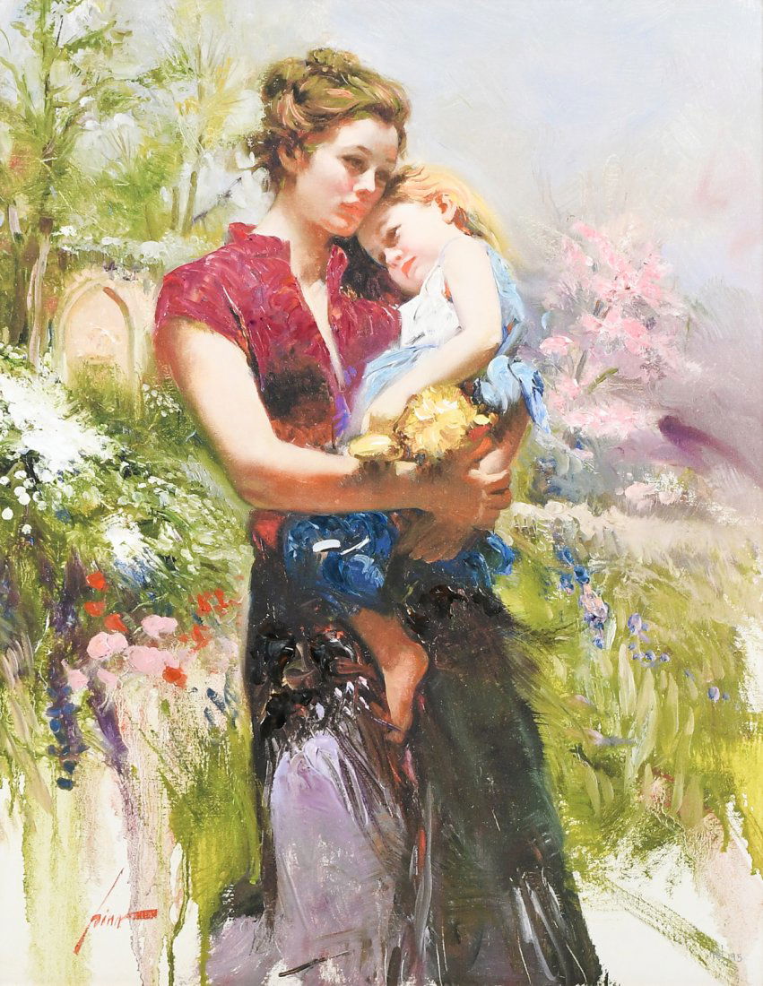 LARGE PINO EMBELLISHED GICLEE/CANVAS (1 of 6)