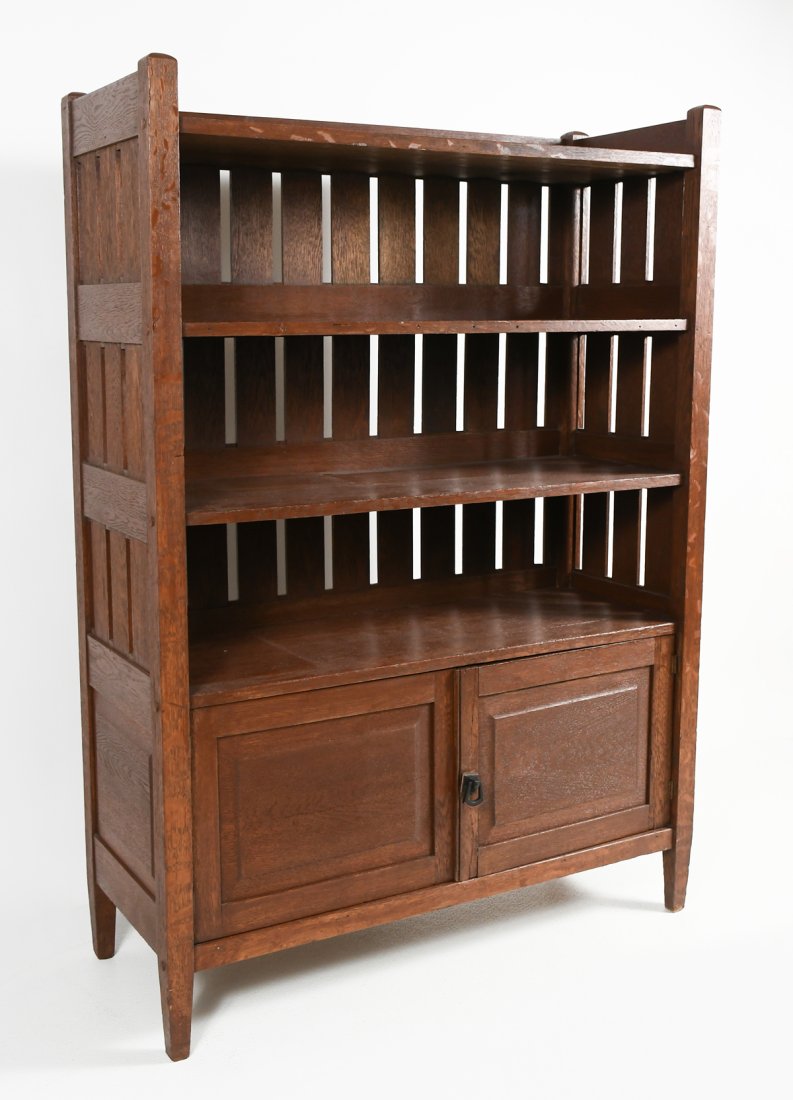 ARTS & CRAFTS BOOKCASE/CABINET (1 of 4)