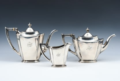 3 PC. INTERNATIONAL STERLING TEA SERVICE