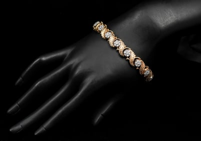 18K & 3.20 CTW DIAMOND JABEL BRACELET