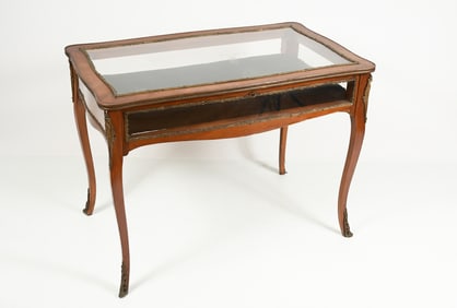 FRENCH CURIO DISPLAY TABLE