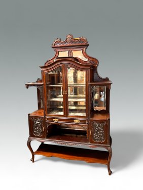 CARVED VICTORIAN ETAGERE