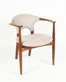 MCM HERMAN MILLER ATTRIBUTED WALNUT ARMCHAIR