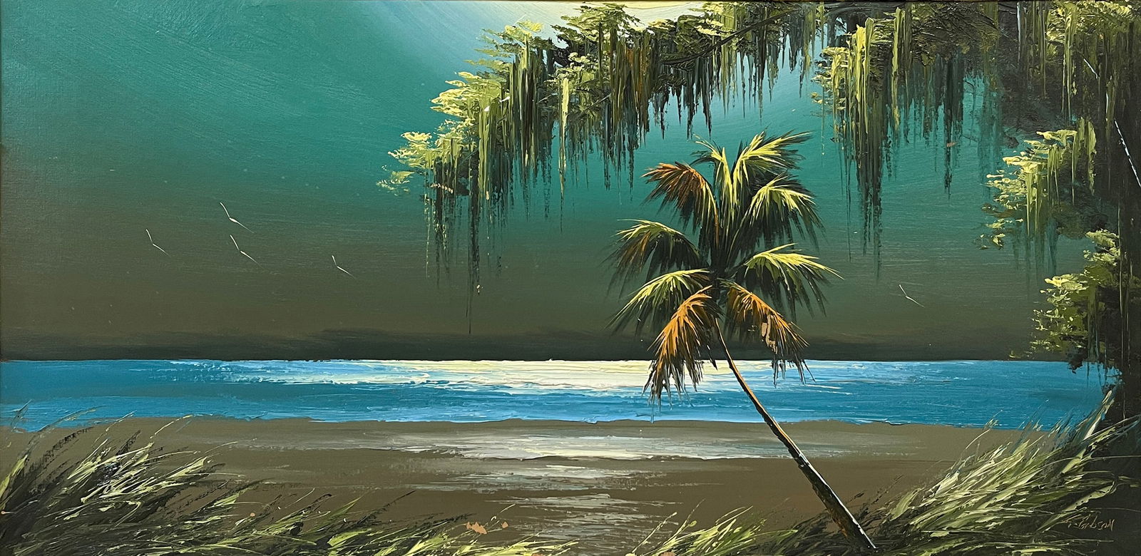 LARGE JAMES GIBSON FLORIDA HIGHWAYMEN PAINTING (1 of 7)