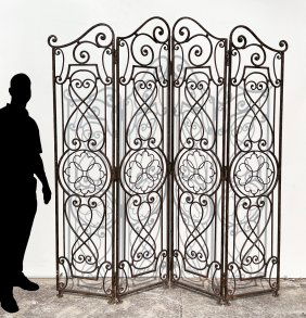 4 PANEL CAST IRON SCREEN